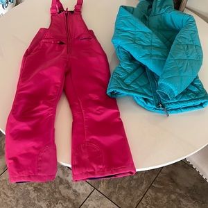 Girls Youth XS/TP Arctix Snow suit (& Jacket) - worn once.